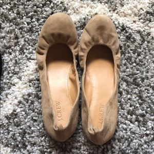 J. Crew suede ballet flats